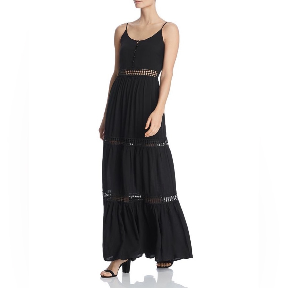 NEW WITH TAGS JACK by BB Dakota - Black Chill Lace Inset Maxi Dress size 0 🖤